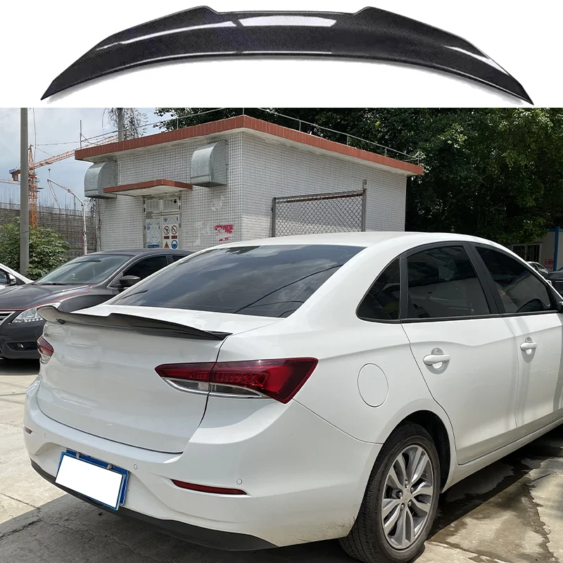 

For 2018-2021 Buick Excelle GT VERANO 100%Real Carbon Fiberhighquality Rear Spoiler Trunk Lid PSM Style