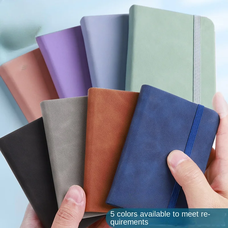 Mini Book A7 Small Notebook Portable Portable Notepad Small Pocket Skin Feeling Leather Waterproof Notes school supplies