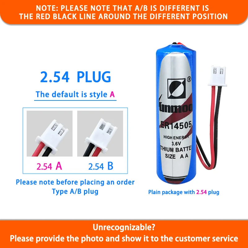 Sunmoon ER14505 agregar 2,54 enchufe 3,6 V batería de litio tarjeta IC medidor de agua inteligente varilla de patrulla caudalímetro no recargable