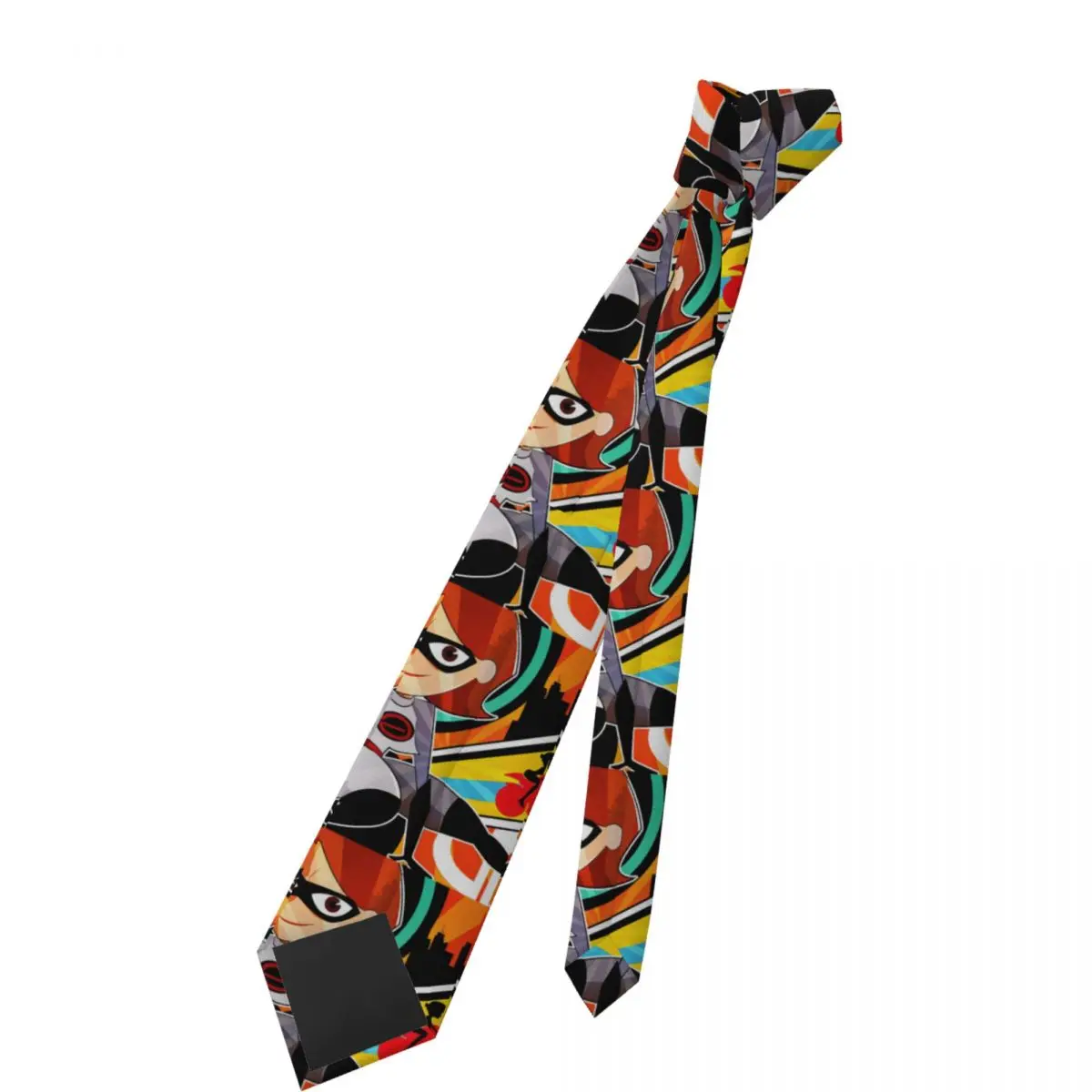 Custom The Incredibles Mangas Classic Necktie Mens Silk Neck Tie for Party