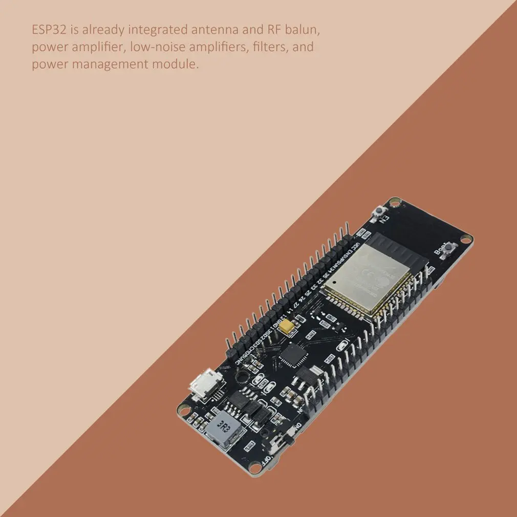 0.96 Inch Esp32 Wifi Module Oled Development Cp2102 With 18650 Battery Cover Battery Board 2.4 Ghz Dual-Mode Chips Dropshipping - view 2