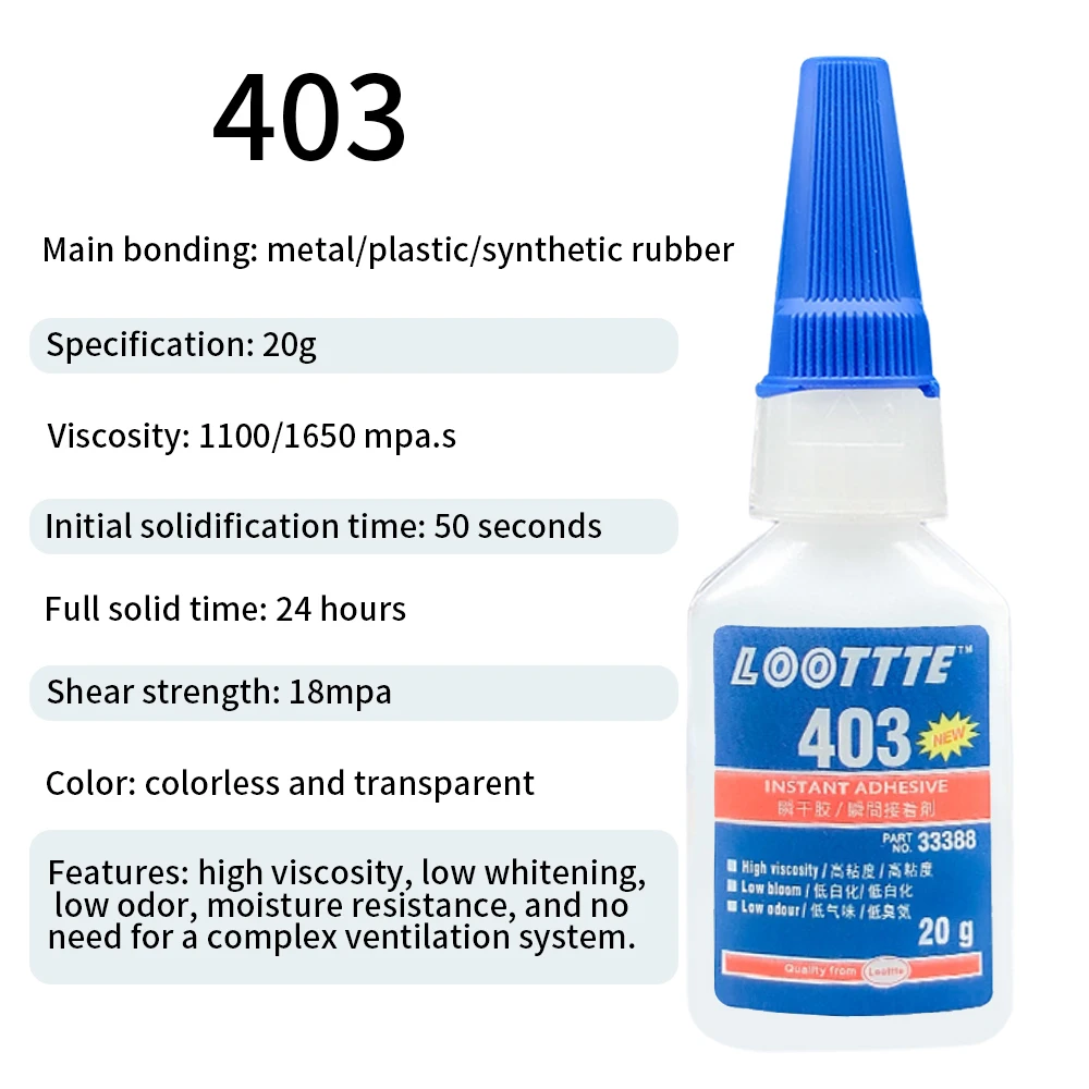20 ml Sofortkleber, starker Kleber, universeller multifunktionaler, schnell trocknender Kleber für Harz, Keramik, Metall, Glas, Heim-Sofortkleber