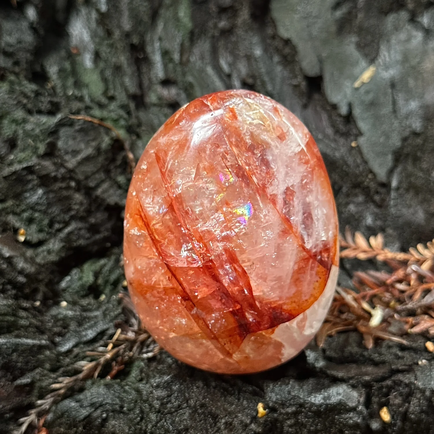 High-quality flint/bloodstone palm stone, massage stone, heart-shaped crystal quartz, home décor.