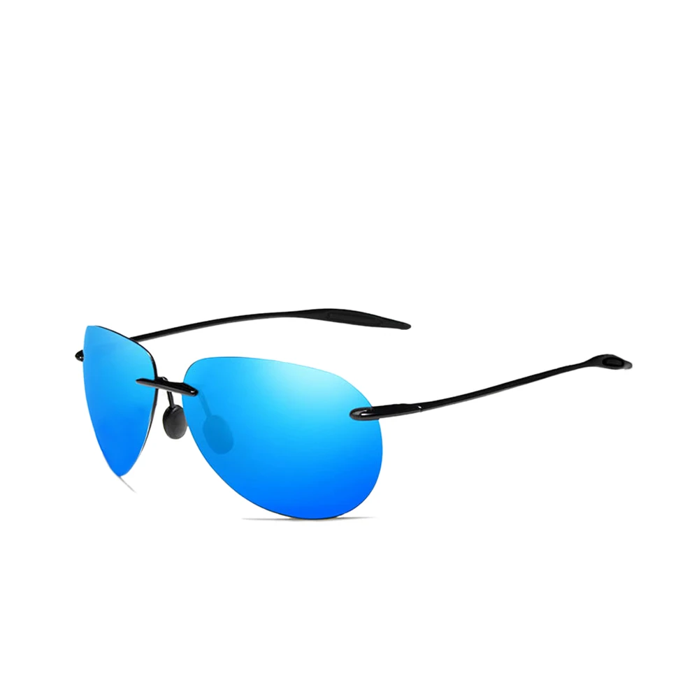 Men's Classic Aviator Sunglasses UV400 Outdoor Sports Glasses Rimless Sunglasses Fishing Driving Glasses High Quality