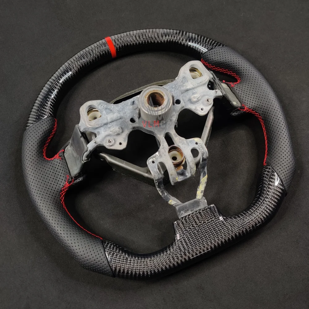 Carbon Fiber Steering Wheel for Toyota Celica Upgrade Racing Sport Flat Bottom Replacement Fit T23 TS GT-S GT ST 1999-2006