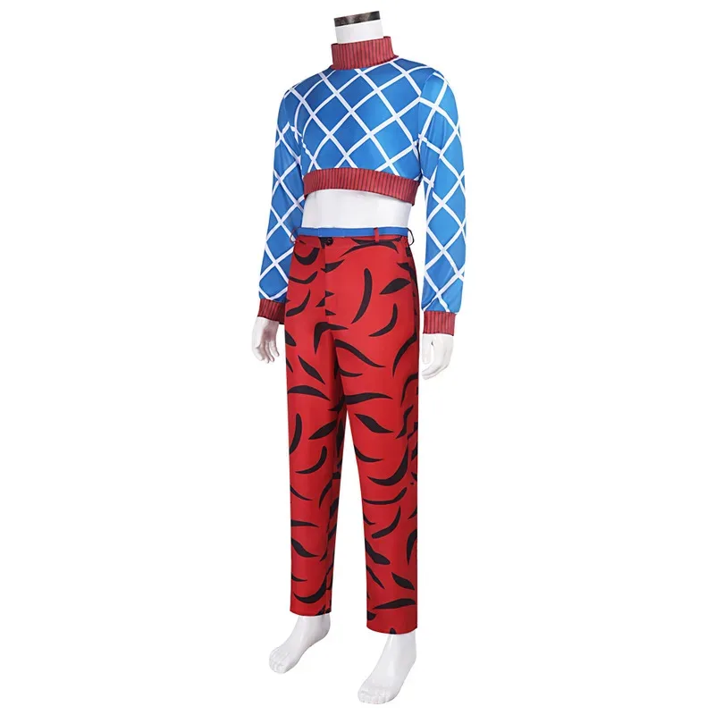 Аниме Гвидо Миста Косплей Золотой Ветер Костюмы Вязаный Свитер Косплей Необычный Наряд Хэллоуин Карнавальный Вечерние Костюм со Шляпой yj4k