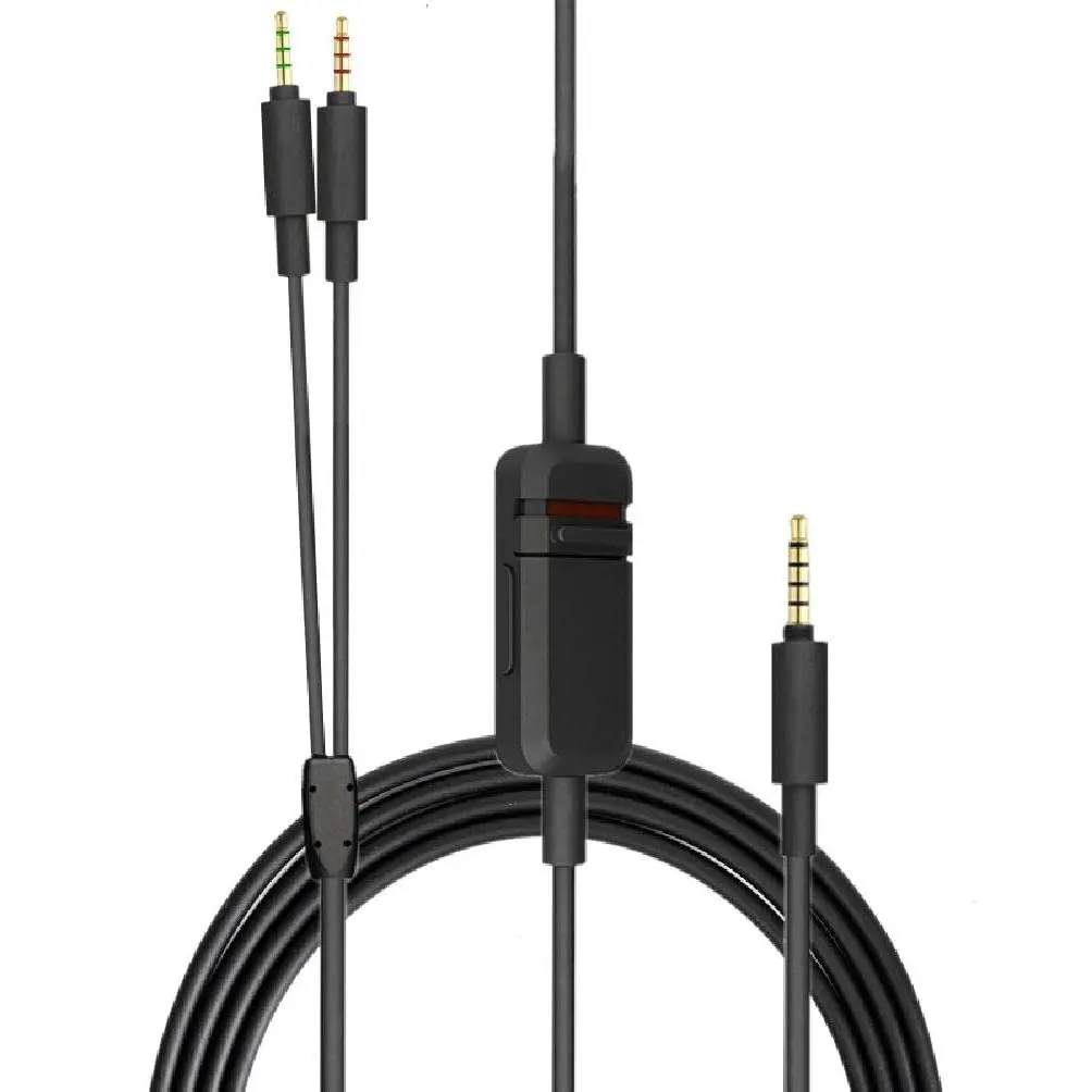 OFC-Cable de extensión de repuesto para auriculares Beyerdynamic MMX300 MMX 300, 2. ª generación, con micrófono, Control de volumen y silencio