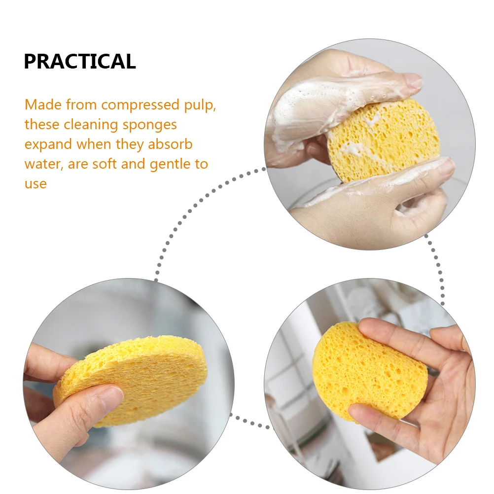 Set di 20 Spugnette per il Viso, Spugne Esfolianti per la Pulizia Profonda dei Pori, Riutilizzabili per Pelli Sensibili, per Lavaggio, Applicazione Trucco e Miscelazione Cipria