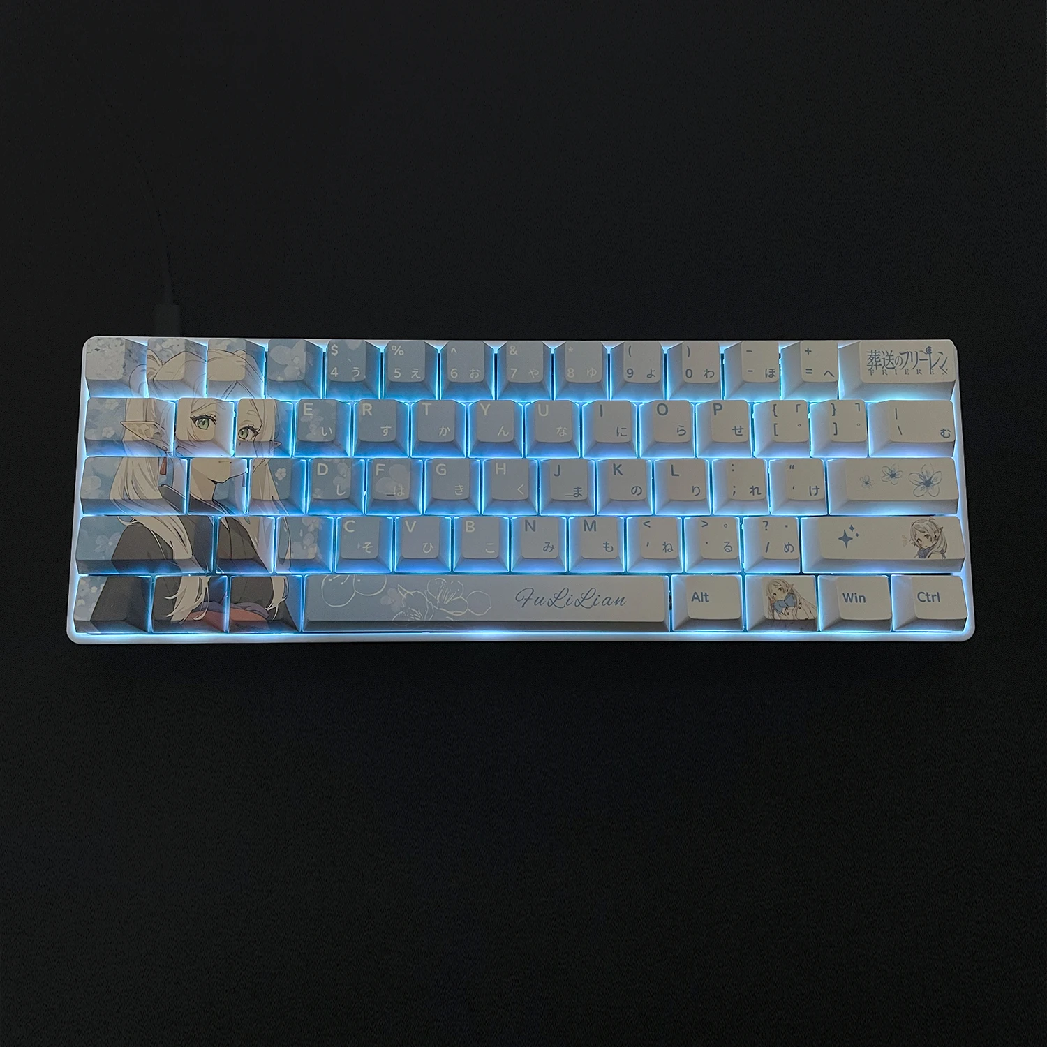 PBT material five-sided sublimation process personalized animation two-dimensional original factory height keycap