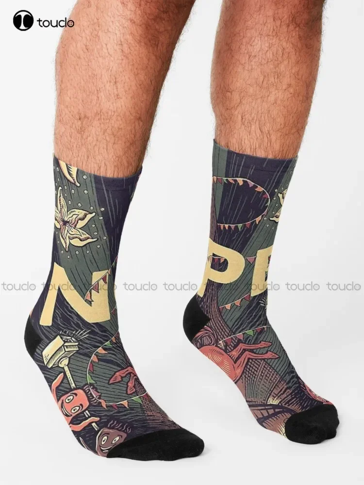 Nope Jordan-Peele Keke Palmer Socks Womens Hiking Socks 360° Digital Print Christmas New Year Gift Unisex Adult Halloween New view 3