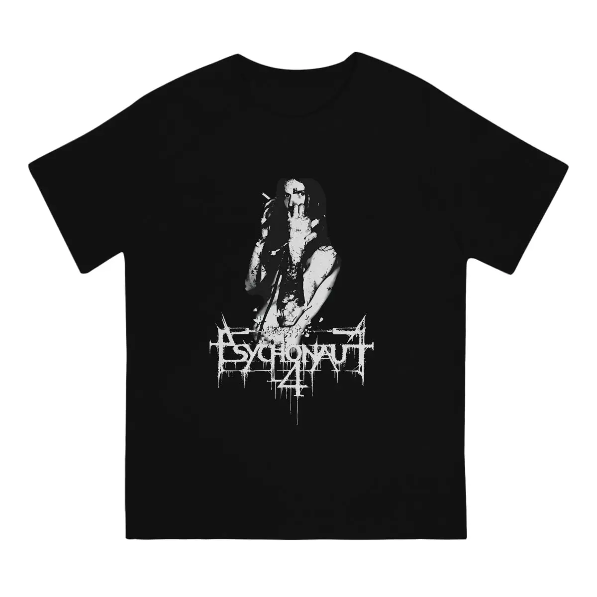 Death Metal Heavy Men's T Shirts Psychonaut 4 P4 Casual Tees Short Sleeve Crew Neck T-Shirt Cotton Original Tops