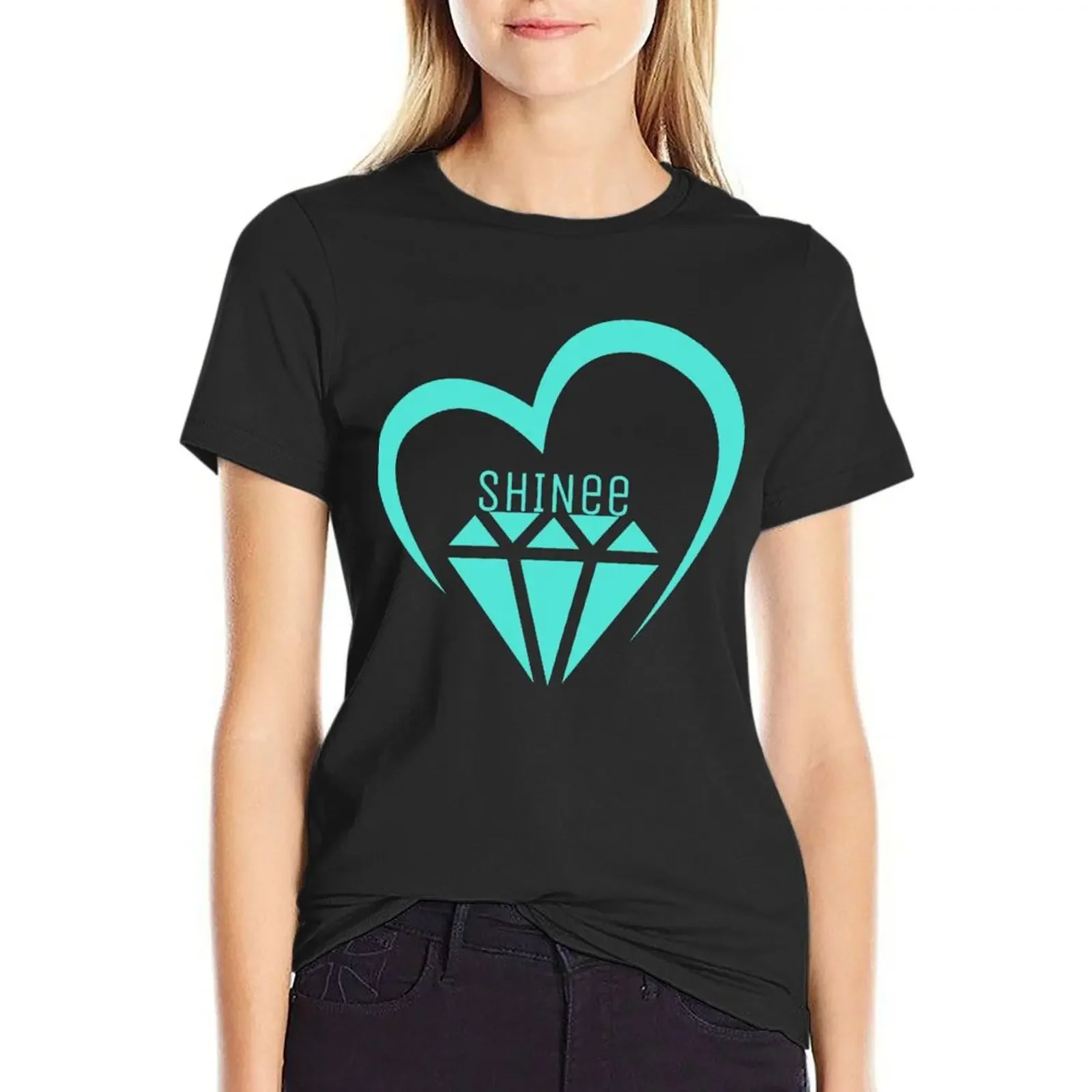 

SHINee T-Shirt quick drying anime customizeds white t-shirt dress for Women sexy