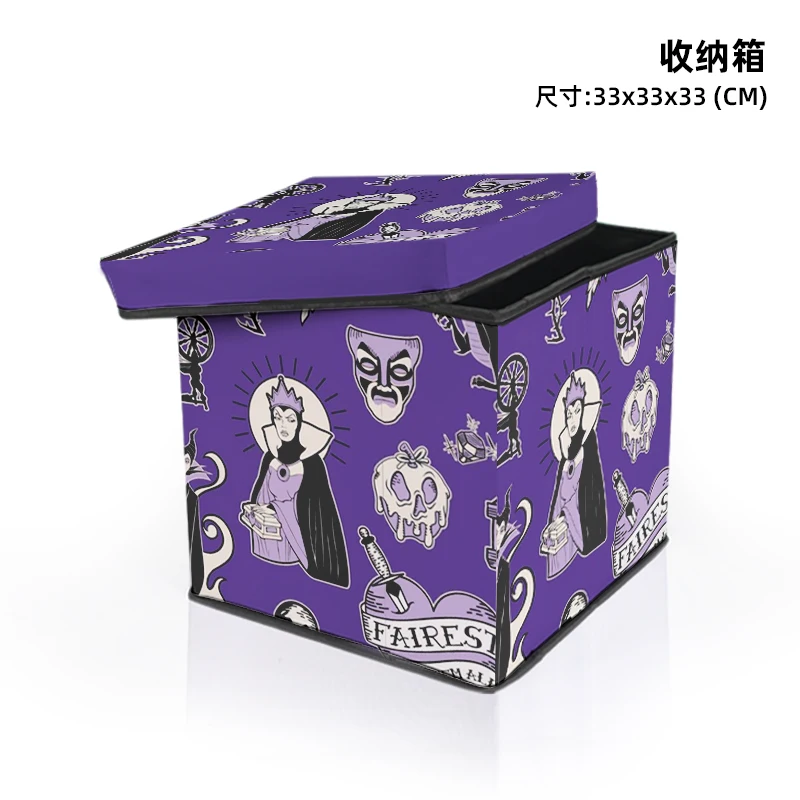 Disney Maleficent Mermaid Ursula 4410 Anime Cosmetic Cases Cartoon Casual Makeup Toy Boxes Customized Storage Box Household Gift