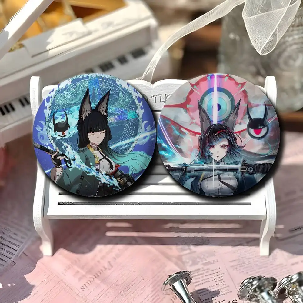 

Hoshimi Miyabi Zzz Badges Round Exquisite Badge Brooches Creative Pins For Clothes Hat Backpack Gift Accessories