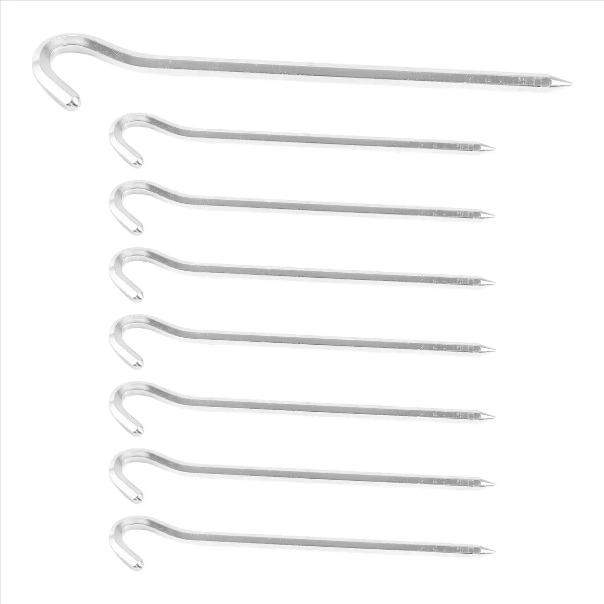 SDFC Tent Pegs 8 PCS 18cm Metal Heavy Duty Tent Hooks Aluminum Alloy Rust Free Camping Tent Ground Pegs