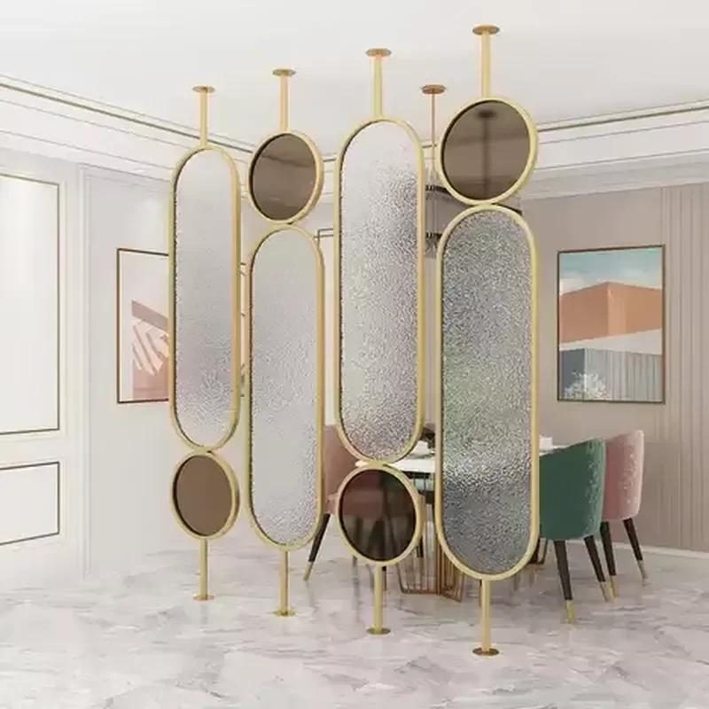 Stainless Steel Translucent Art Deco Wedding Partition Wall Hotel Lobby Decorative Screen Metal Cut Restaurant Room