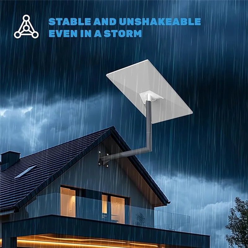 ABMF-For Starlink Gen 3 アダプター衛星機器ブラケット + ベースウォールマウント Starlink V3 ルーフマウントブラケットアクセサリー B