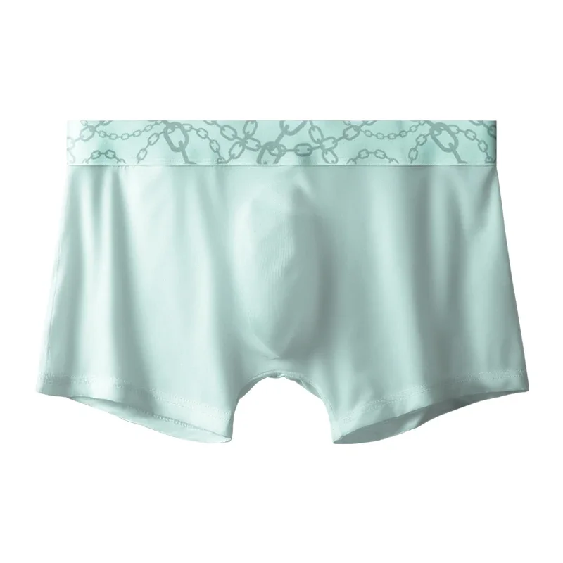 Modal men's underwear ice silk 3D die bottom crotch boxers u