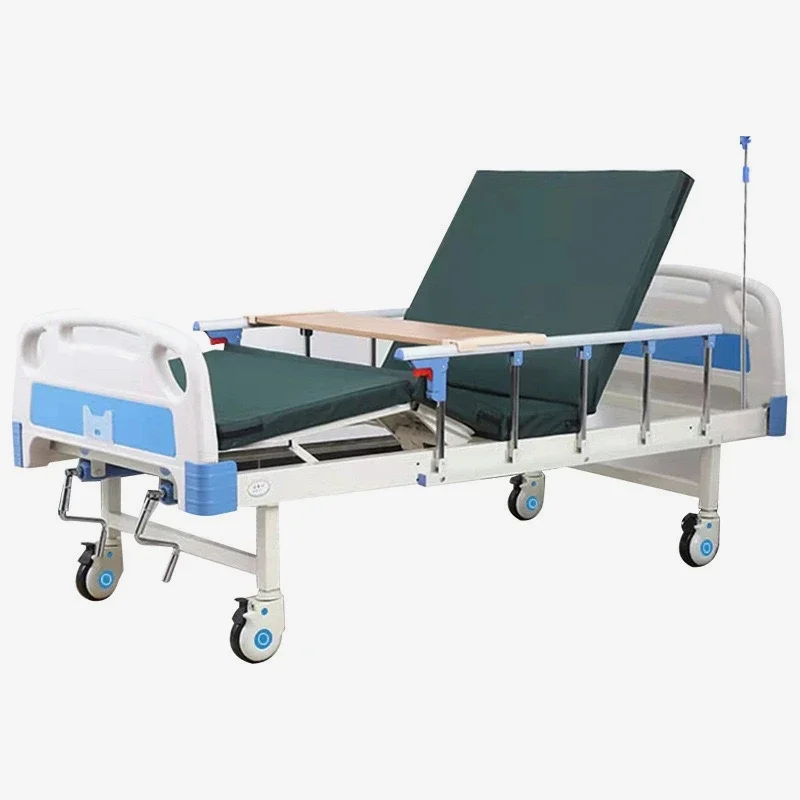 Factory wholesale medical equipment hospital bed manual 2 Crank adjustable medical bed elderly patient hospital bed