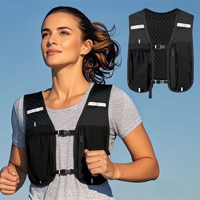 Men Women Lightweight Hydration Vest Backpack Outdoor Cross Country Gear For Marathon Hiking Cycling Mountain Climbing Sports