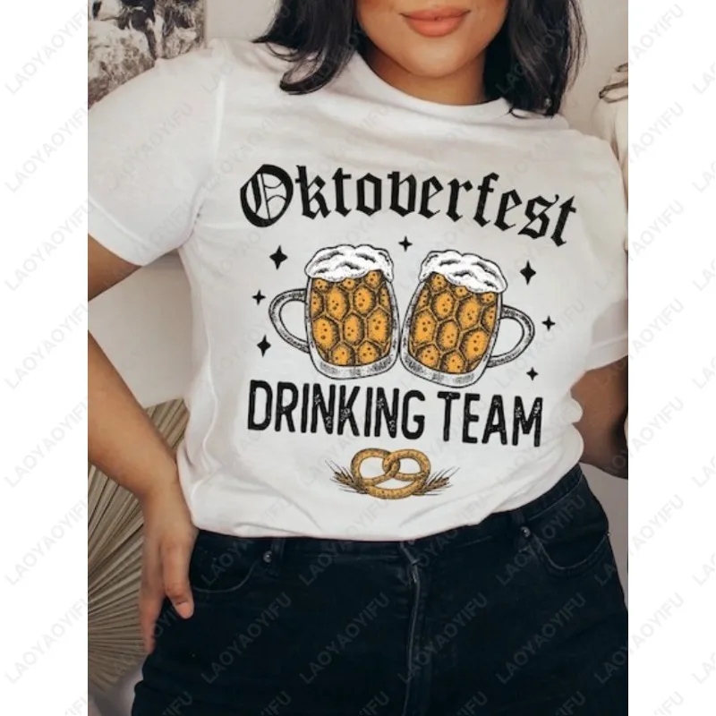 

October German Beer Lover Festival Group Tshirt Prost Drinking Cheers Gift Cotton Tops Funny for Party Men Women Classics Tees