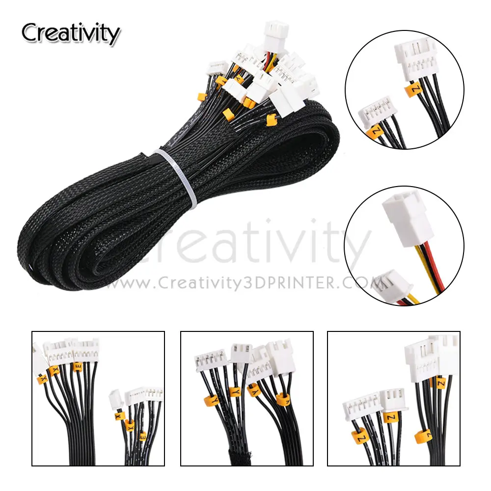 Creativity 3D X/Y/Z/E Axis Stepper Motor And Limit Switch Extension Cable And Filament Break Detection For Ender 3 CR10 S/S4/S5