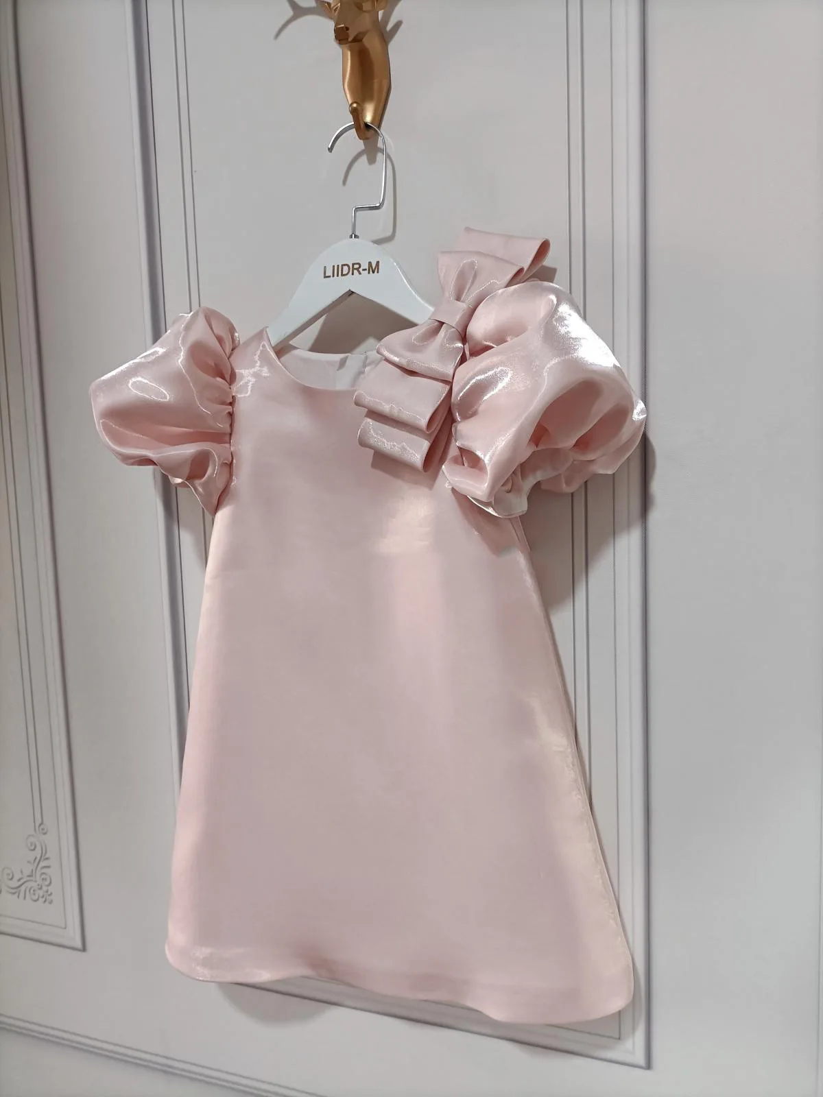 Baby Girls Dress For Party And Wedding Princess 1st Birthday Baby Girls Ball Gowns Puff Sleeve Bow Pegeant Toddler Girls Dress