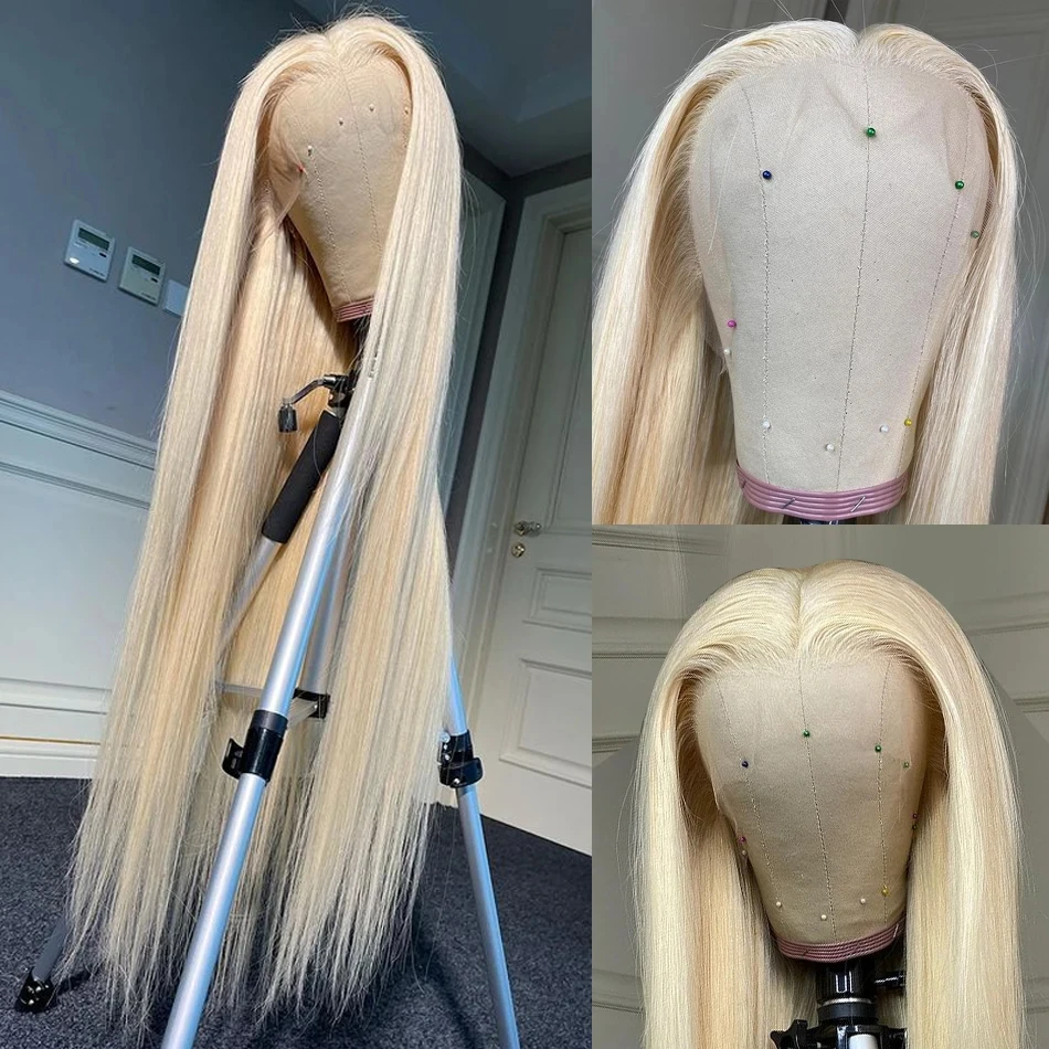 200 Density 613 Blonde 13x6 hd lace frontal wig Body Wave human hair wigs Real Brazilian Straight Colored Human Hair For Women image 5