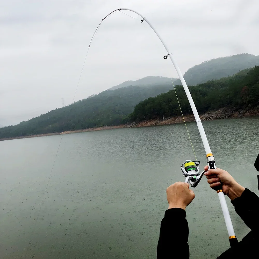 GHOTDA Telescopic Fishing Rod Hard FRP Carbon Fiber 2.1/2.4/2.7/3.0/3.6M Carp Fishing Rod feeder pole Fishing Tackle