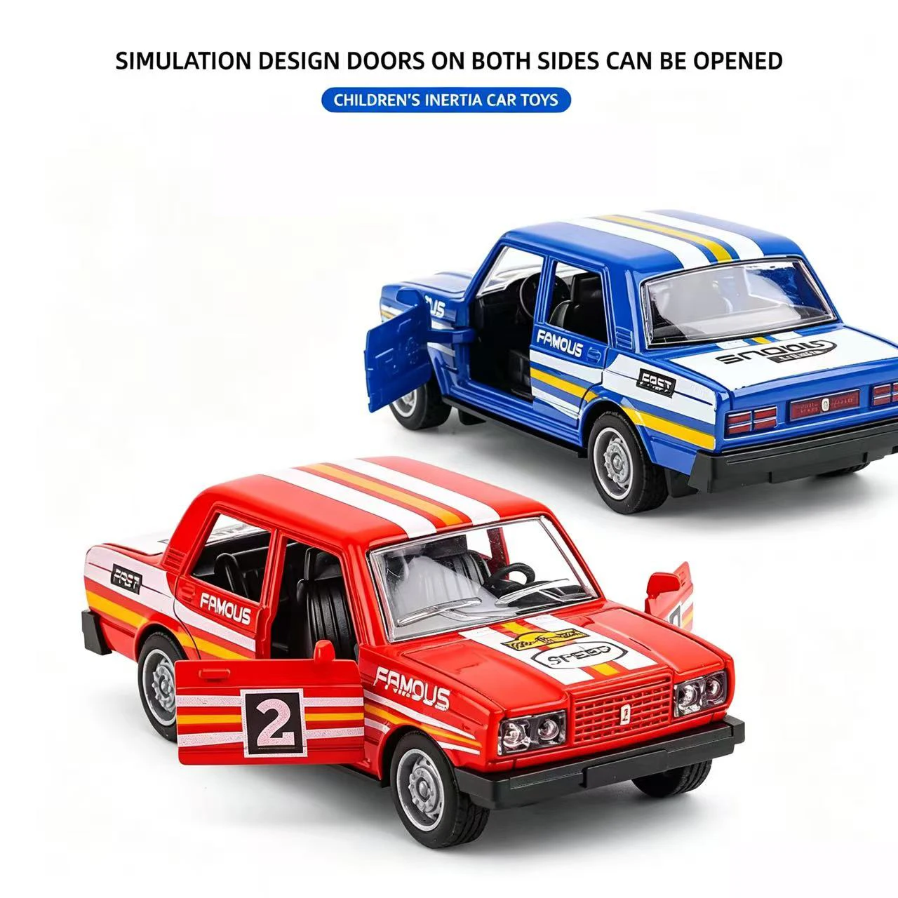1:32 Scale Cast Simulation Alloy Toy Car Door Can Be Opened Pullback Drive Collectible Model Vehicle Toy for Kids view 3