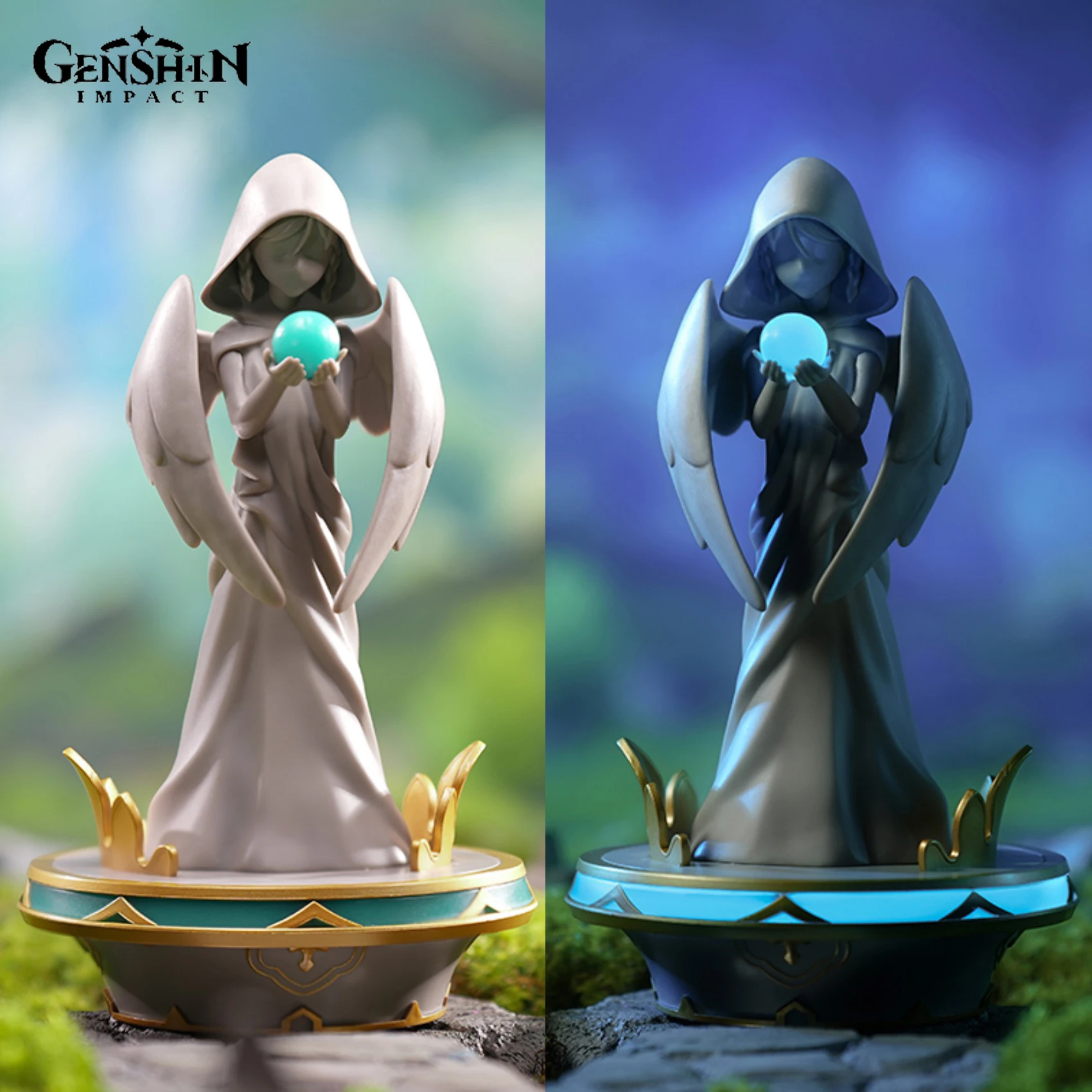 

Genshin Impact Figure Statue Of The Seven - Anemo Action Figure Mondstadt Wind God Statue Glow Figurine Game Peripheries Gift