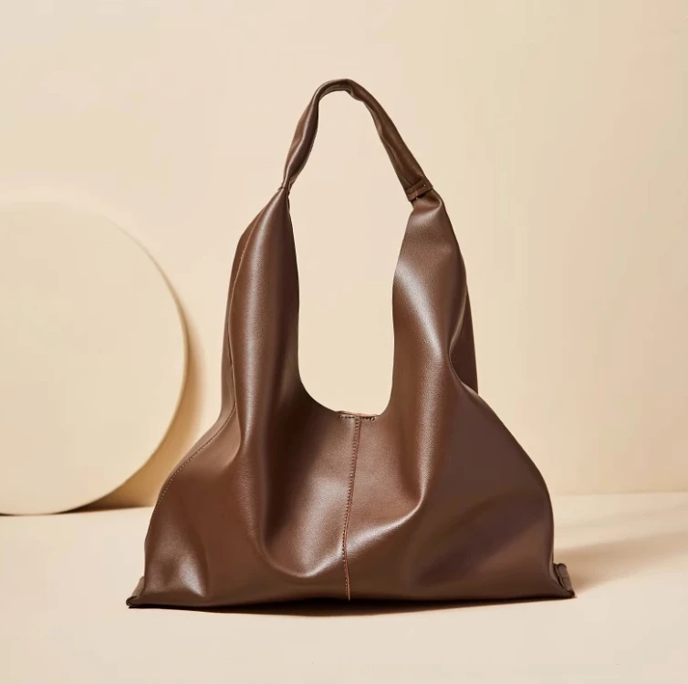 

new large capacity tote bag summer commuter shoulder bag genuine leather women's bag soft leather large bag