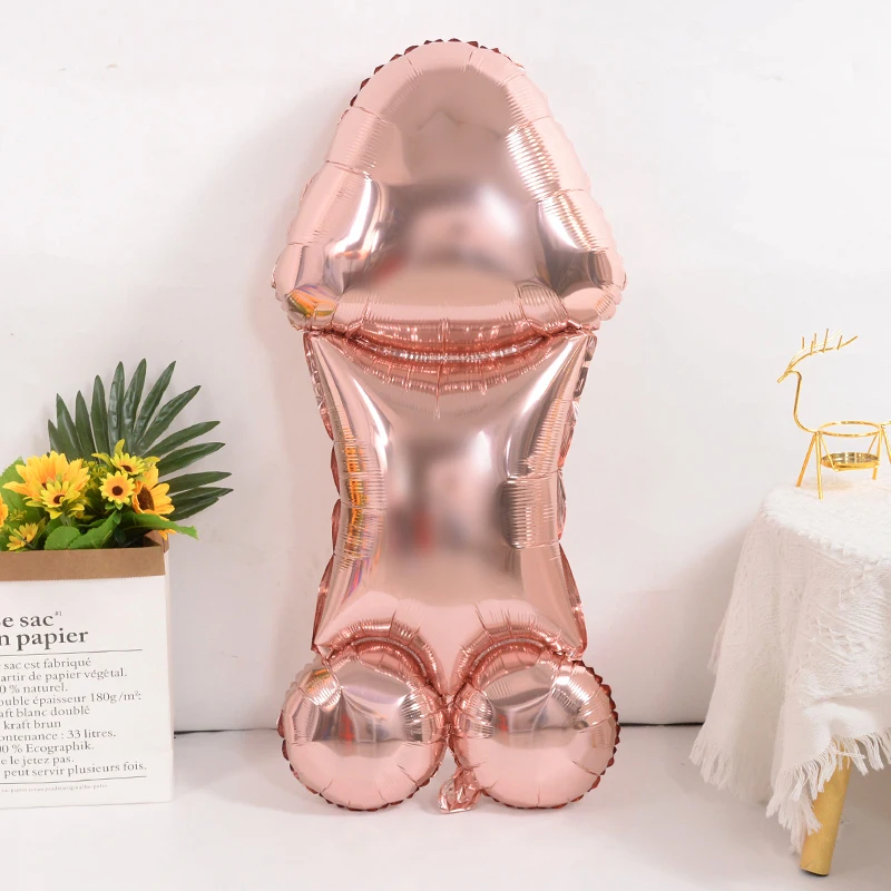 Genitalia Penis Balloon Adult Bachelorette Party Decoration Fake Inflatable Dick Props Bride to Be Mrs Wedding Decor 90/80cm