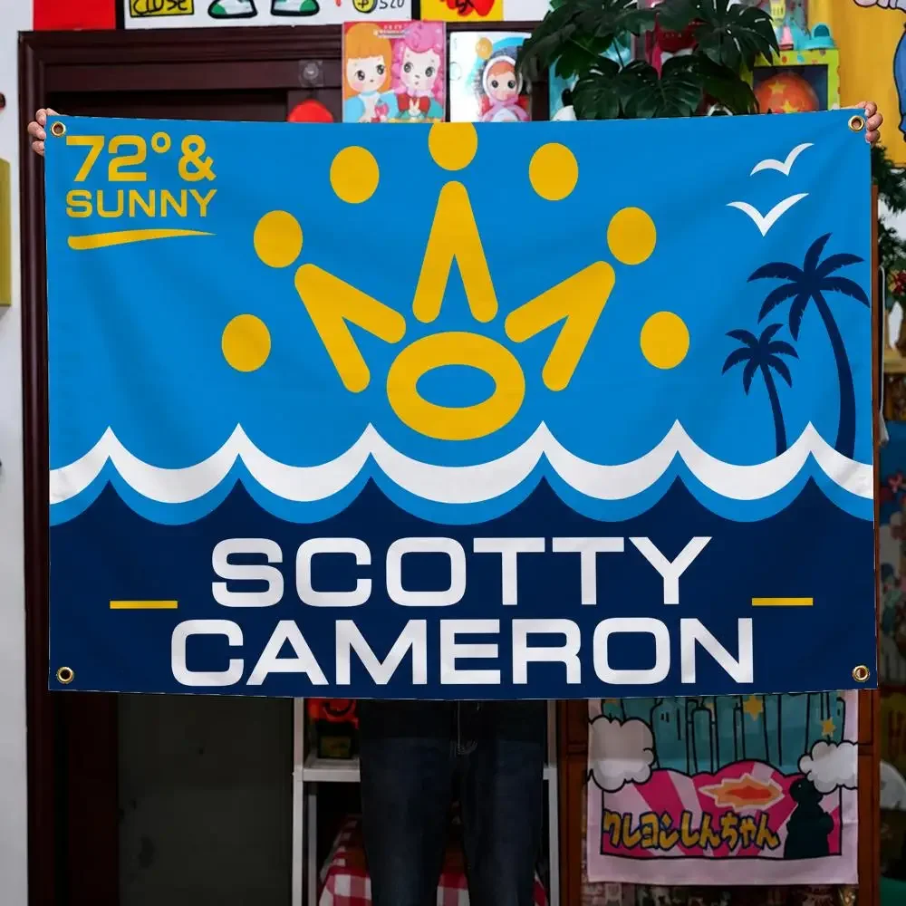 Brand S-Scotty Golf Cameron Sport Outdoor Flags Wall Hanging Background Flag Wall Decor Banners for Outdoor Bedroom Room Decor