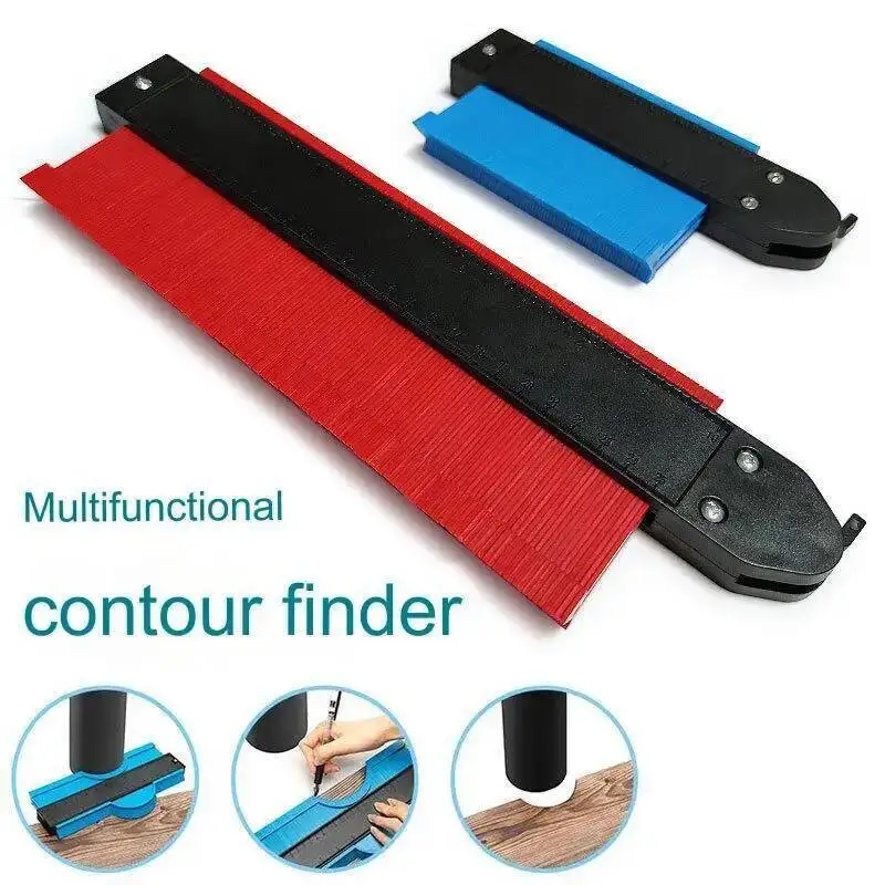 5Inch/10Inch Contour Gauge Profile Tool with Adjustable Lock Wider Wrench Precision Copying Irregular Shape Duplicator Tool