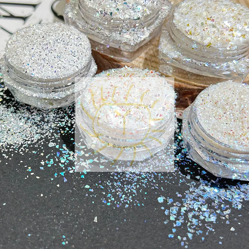 10Pcs Refillable Nail Bottle Empty Nail Glitter Powder Nail Decoration Box Pot Sample Clear Cream Jar Small Clear Can Tin