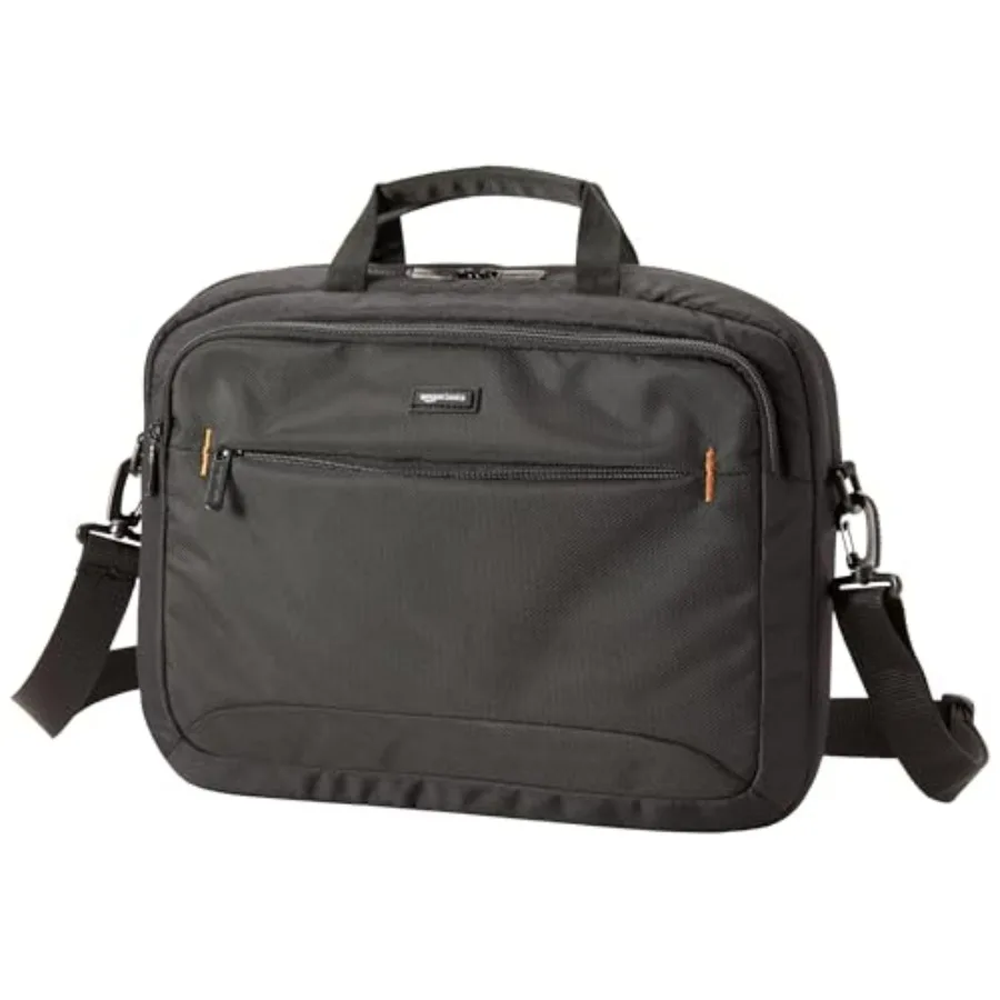 

Laptop Bag with Shoulder Strap and Handle, Large Capacity, Spacious Compartments, Black