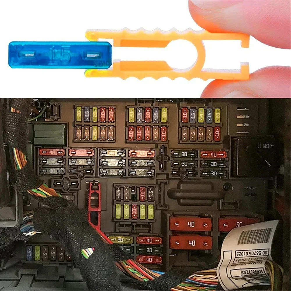 100PCS Micro2 Long Foot Fuse Combo Kit 5A 7.5A 10A 15A 20A 25A 30A Micro2 Fuse Combination with Puller Tool,for Boat, RV,Truck view 6