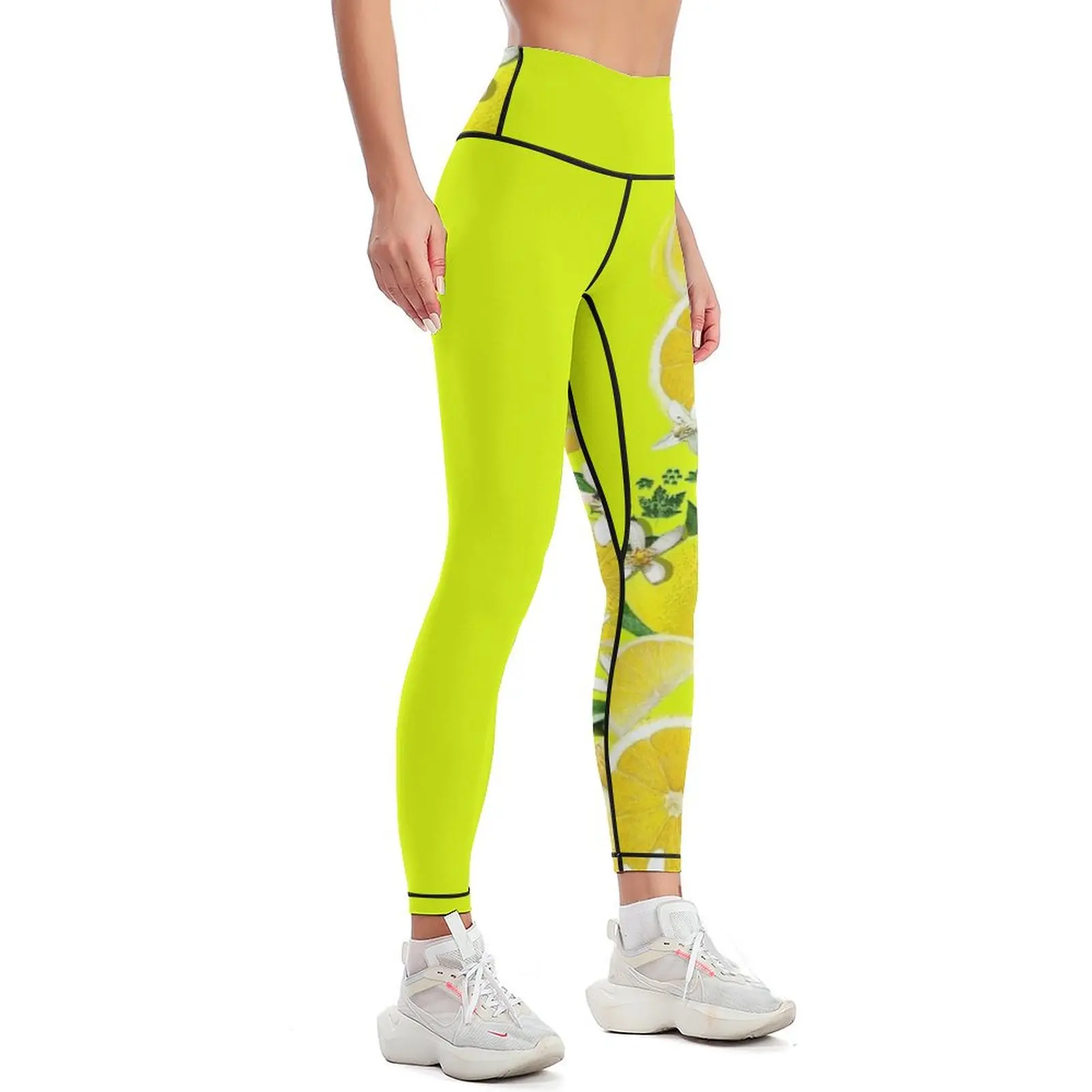 Acid Lemons from Calabria Leggings Women's fitness Sports female Womens Leggings