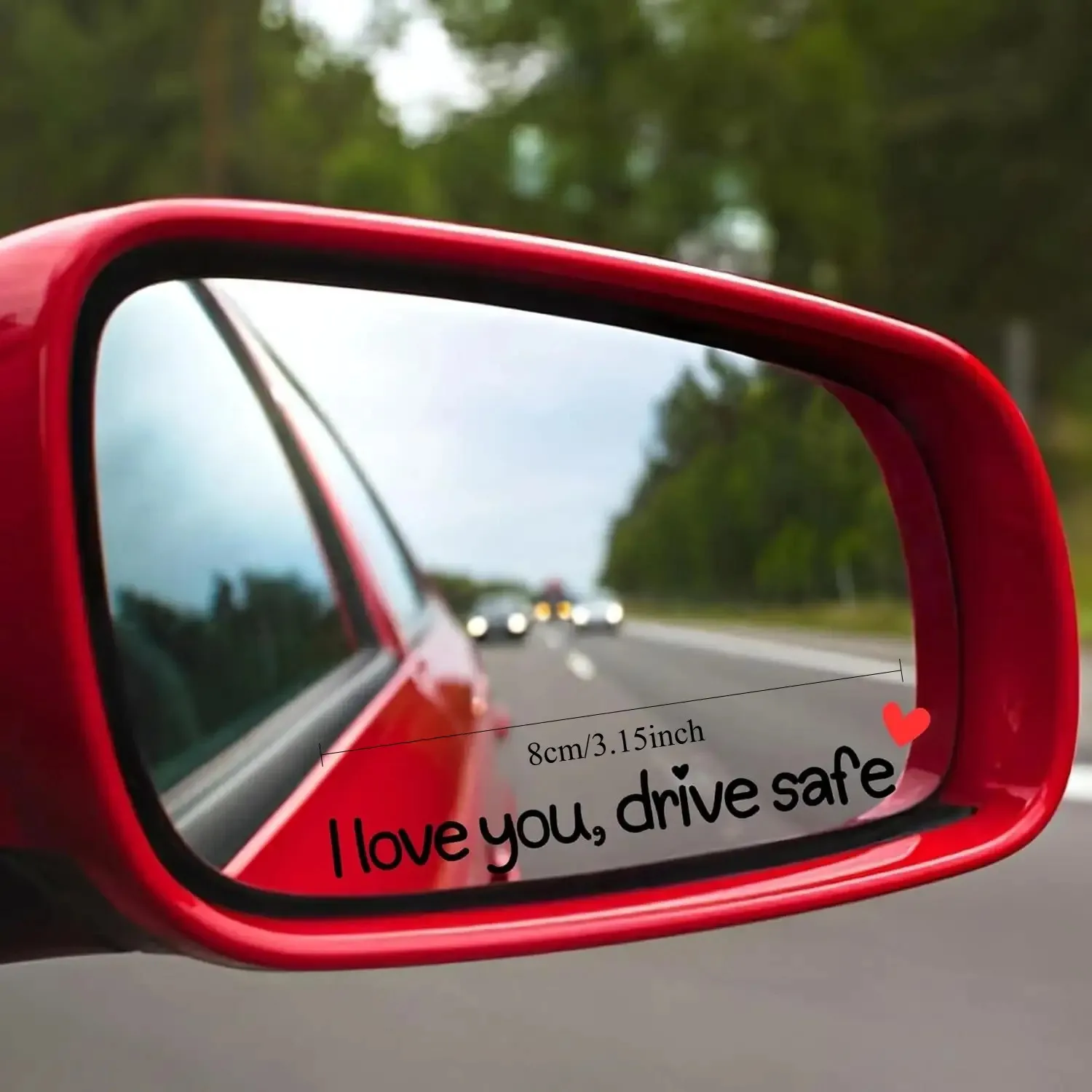 Lively Design, Easy to Apply, Car Stickers Decorative Decals Personalization, Car Mirror Stickers, Vehicle Safety Accessories