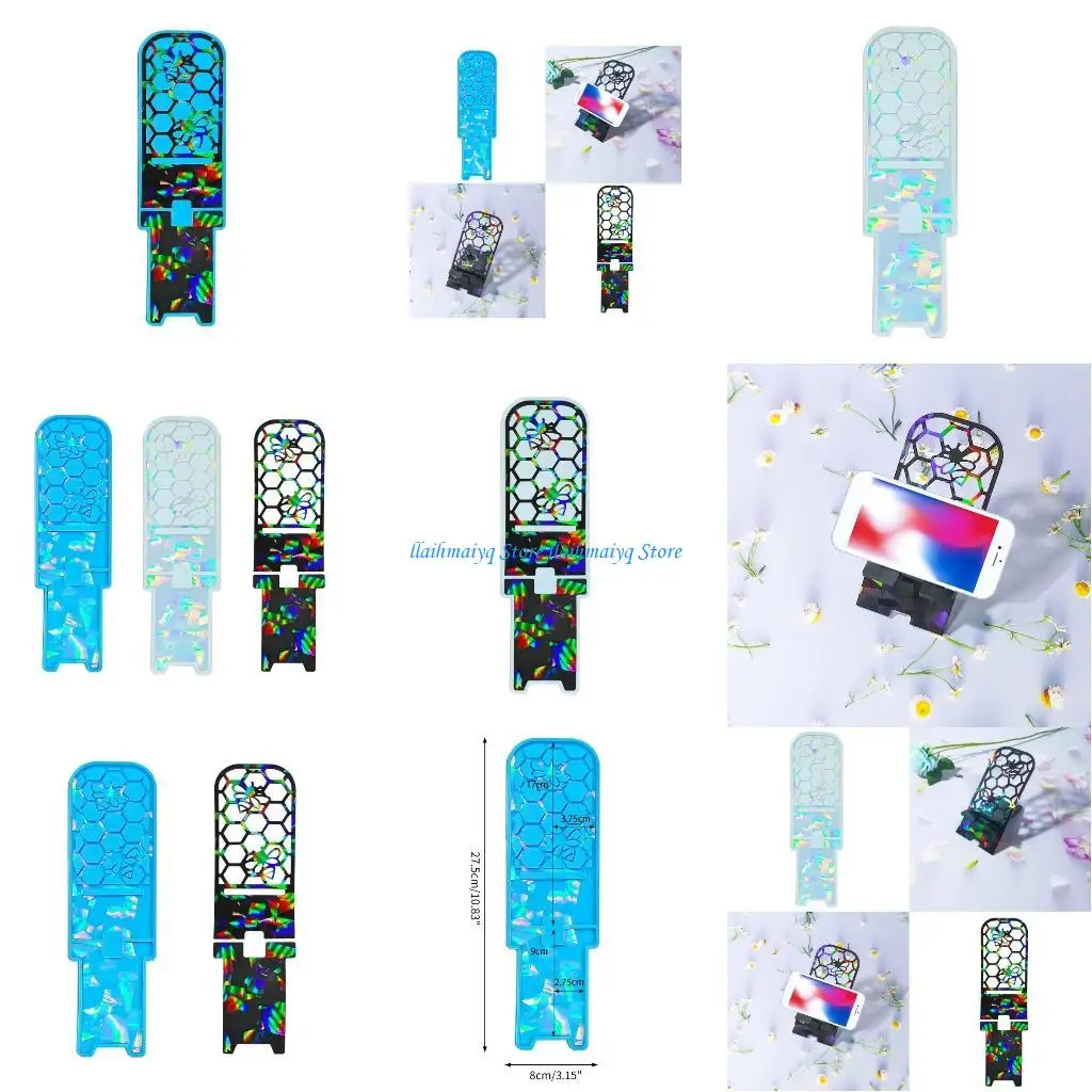 

573B Bees Theme Shaped Silicone Phone Stand Moulds Silicone Phone Holder Mold