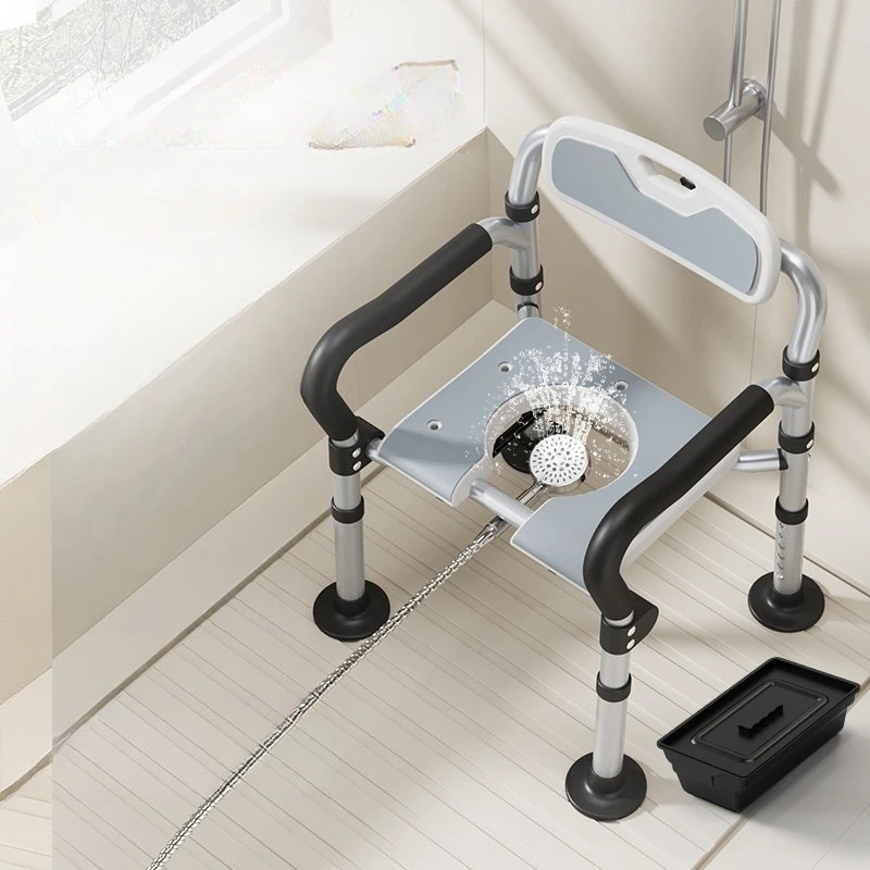 Multifunctional elderly Stool chair toilet non-slip bathing foot stool bathing petite design taburete baño Bathroom furniture