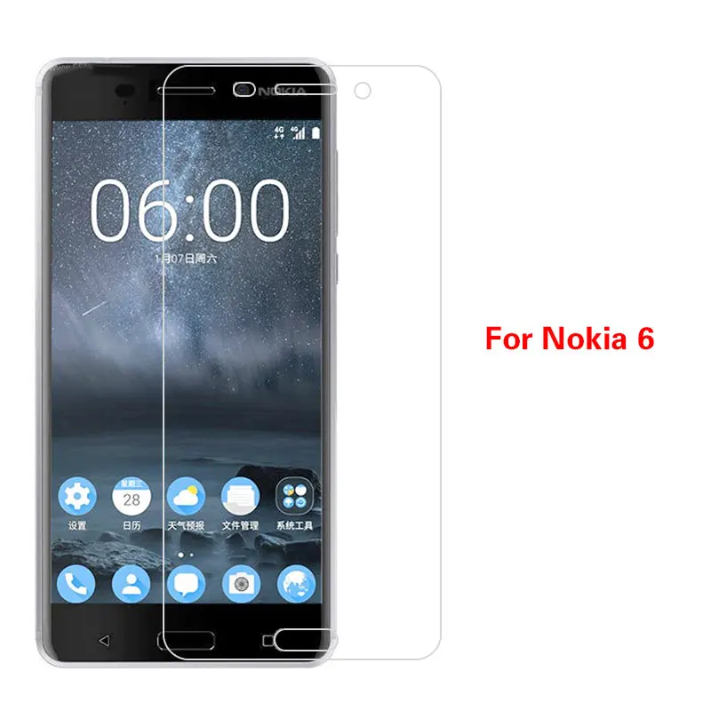 Front Tempered Glass Film For Nokia 2.1 640xl 950xl 1020 3 5 6 7 8 X6 6.1 Plus Screen Protector Clear Film With Cleaning Tools