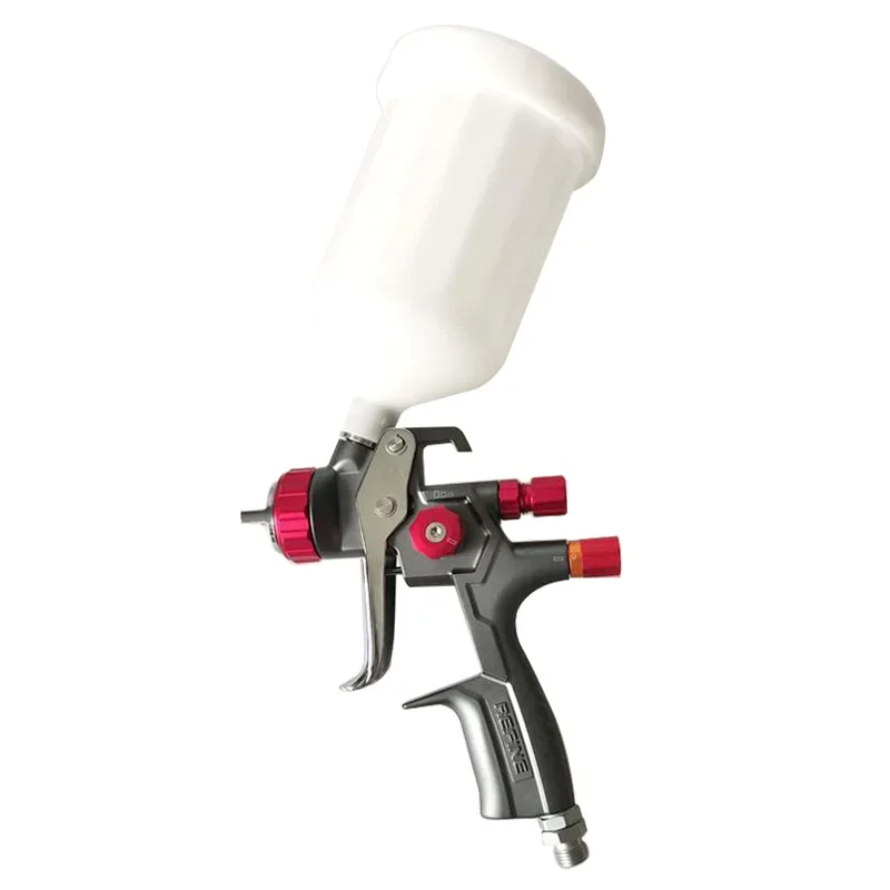 

RS8802 Automotive paint gun 1.3 caliber 600ml pot paint gun high atomization and paint saving pneumatic
