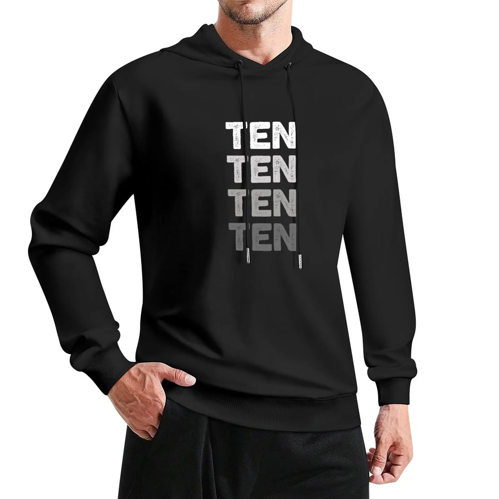 

10th Kids Birthday, Adults Favorite Number Ten, Sports Grey Pullover Hoodie men's sweat-shirt tracksuits