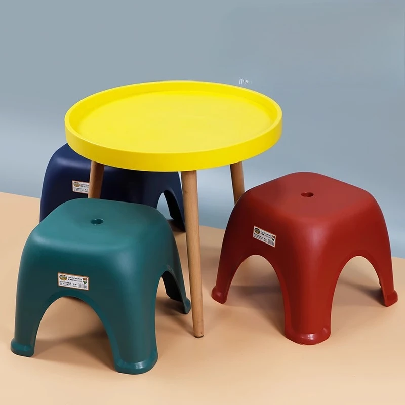 

plastics Office samll footrest Mid-century modern low chair living room kitchen stool dressing table designer Furniture for home