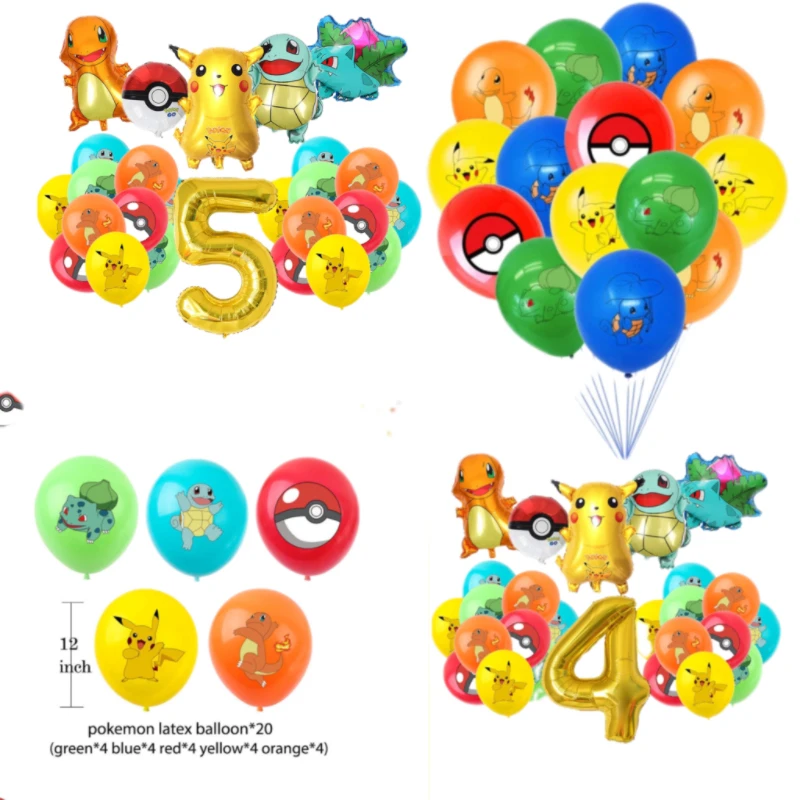 Pokemon compleanno decorazione stoviglie tazza piatto tovaglia palloncini Banner sfondo Pikachu forniture per feste di compleanno per bambini