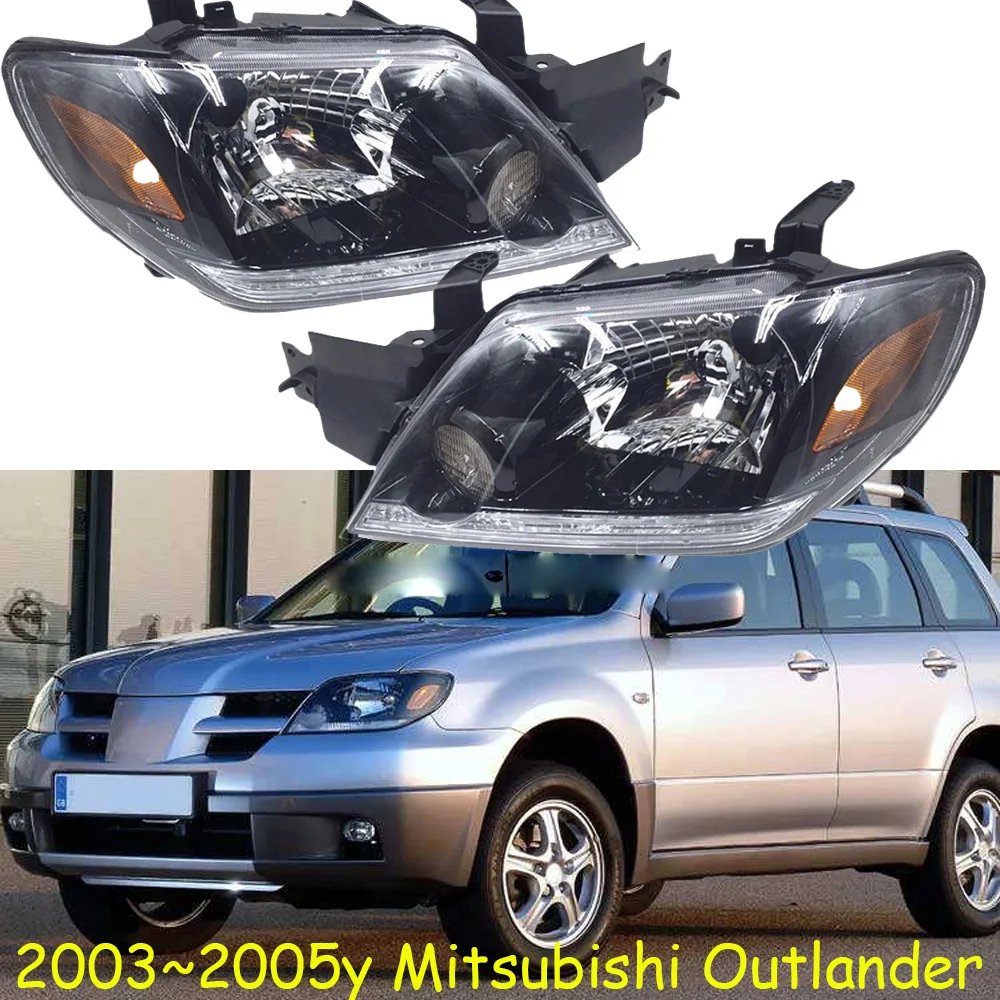 

1pcs car bumper headlamp For Mitsubishi outlander headlight 2003~2005y accessories head lamp for Mitsubishi outlander fog light