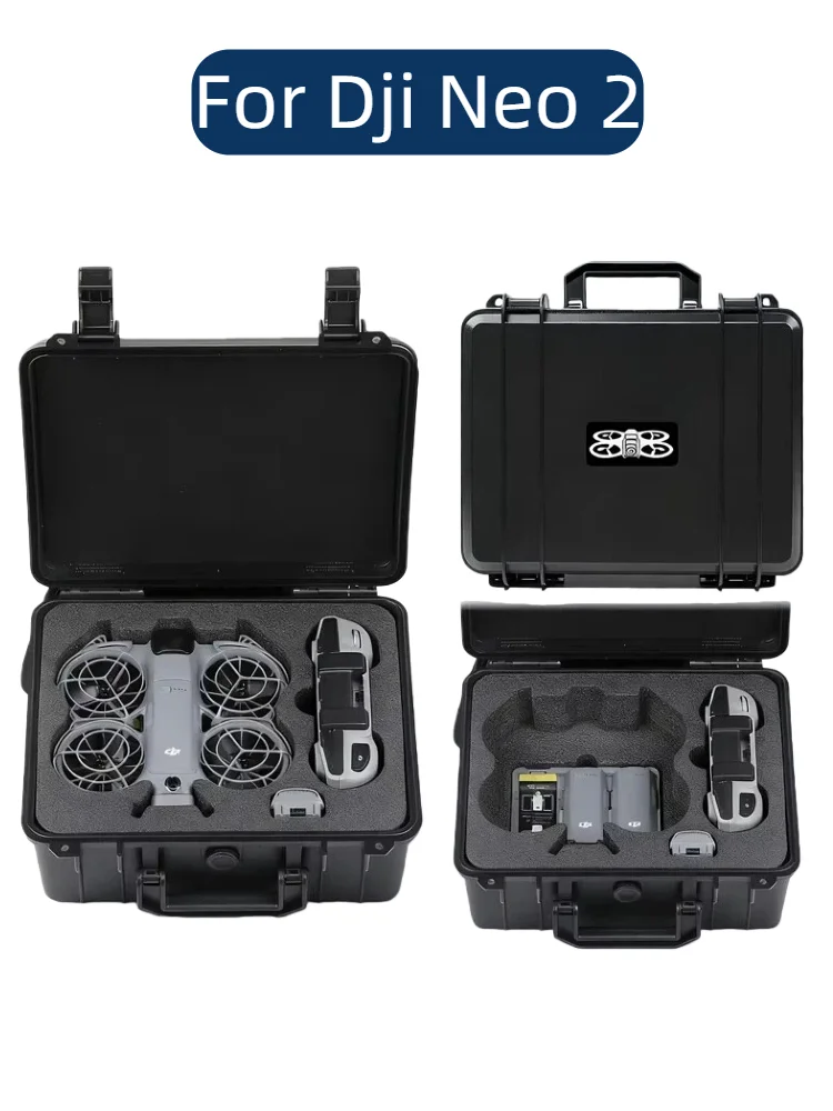 Draagbare veiligheidsbox voor DJI NEO 2 beschermende explosieveilige box harde schaal draagtas koffer voor DJI RC N3 drone accessoire - afbeelding 2