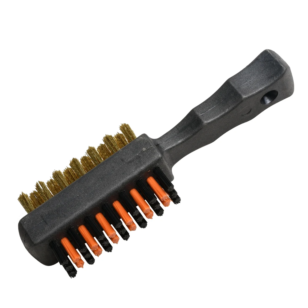 Golf Club Brush Groove Cleaner Dual Sided Tools Portable Metal Lightweight Nylon Accessories